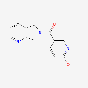 2-methoxy-5-{5H,6H,7H-pyrrolo[3,4-b]pyridine-6-carbonyl}pyridine