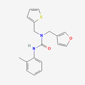 1-(Furan-3-ylmethyl)-1-(thiophen-2-ylmethyl)-3-(o-tolyl)urea
