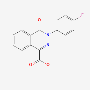 molecular formula C16H11FN2O3 B2862777 3-(4-氟苯基)-4-氧代-3,4-二氢-1-酞嗪甲酸甲酯 CAS No. 339021-34-0