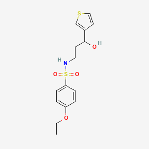 4-ethoxy-N-(3-hydroxy-3-(thiophen-3-yl)propyl)benzenesulfonamide