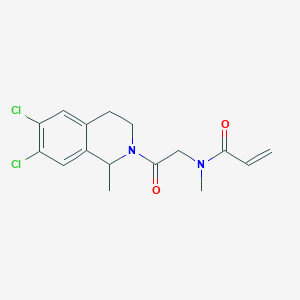 N-[2-(6,7-Dichloro-1-methyl-3,4-dihydro-1H-isoquinolin-2-yl)-2-oxoethyl]-N-methylprop-2-enamide
