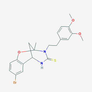 8-bromo-3-[2-(3,4-dimethoxyphenyl)ethyl]-2-methyl-2,3,5,6-tetrahydro-4H-2,6-methano-1,3,5-benzoxadiazocine-4-thione