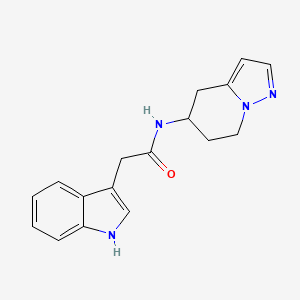 2-(1H-indol-3-yl)-N-{4H,5H,6H,7H-pyrazolo[1,5-a]pyridin-5-yl}acetamide