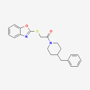 2-(Benzo[d]oxazol-2-ylthio)-1-(4-benzylpiperidin-1-yl)ethanone