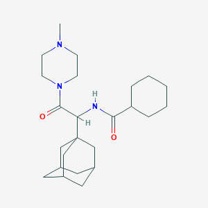 N-[1-(1-adamantyl)-2-(4-methylpiperazin-1-yl)-2-oxoethyl]cyclohexanecarboxamide