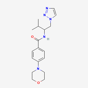 N-(3-methyl-1-(1H-1,2,3-triazol-1-yl)butan-2-yl)-4-morpholinobenzamide