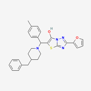 5-((4-Benzylpiperidin-1-yl)(p-tolyl)methyl)-2-(furan-2-yl)thiazolo[3,2-b][1,2,4]triazol-6-ol