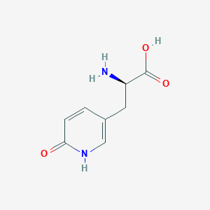 molecular formula C8H10N2O3 B2862826 (2R)-2-氨基-3-(6-氧代-1H-吡啶-3-基)丙酸 CAS No. 1269973-57-0