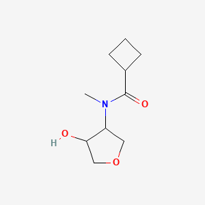 N-(4-Hydroxyoxolan-3-yl)-N-methylcyclobutanecarboxamide