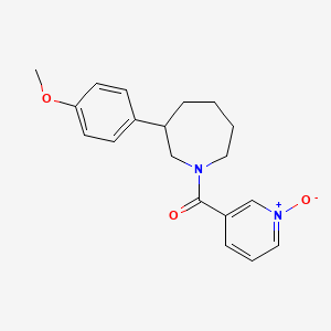 3-(3-(4-Methoxyphenyl)azepane-1-carbonyl)pyridine 1-oxide