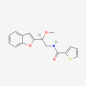 N-(2-(benzofuran-2-yl)-2-methoxyethyl)thiophene-2-carboxamide