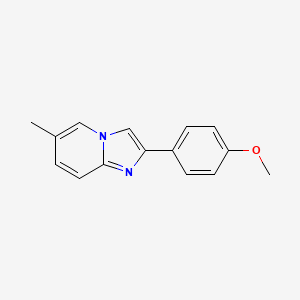 molecular formula C15H14N2O B2862855 2-(4-Methoxyphenyl)-6-methylimidazo[1,2-a]pyridine CAS No. 365213-32-7