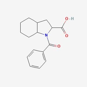 molecular formula C16H19NO3 B2862870 1-benzoyl-octahydro-1H-indole-2-carboxylic acid CAS No. 120084-07-3