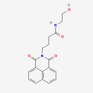 4-(1,3-dioxo-1H-benzo[de]isoquinolin-2(3H)-yl)-N-(2-hydroxyethyl)butanamide