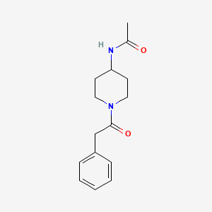 molecular formula C15H20N2O2 B2862911 N-[1-(2-phenylacetyl)piperidin-4-yl]acetamide CAS No. 1791027-30-9