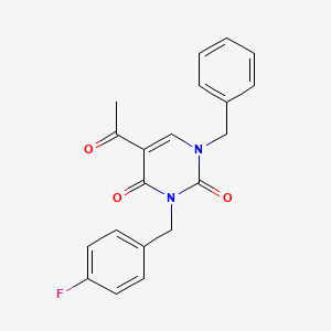 5-acetyl-1-benzyl-3-(4-fluorobenzyl)-2,4(1H,3H)-pyrimidinedione