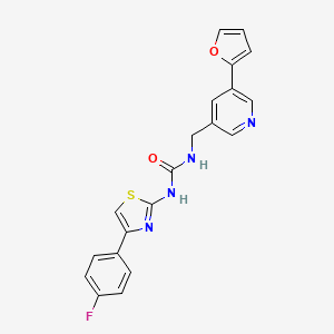 1-(4-(4-Fluorophenyl)thiazol-2-yl)-3-((5-(furan-2-yl)pyridin-3-yl)methyl)urea