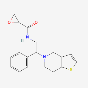 N-[2-(6,7-Dihydro-4H-thieno[3,2-c]pyridin-5-yl)-2-phenylethyl]oxirane-2-carboxamide