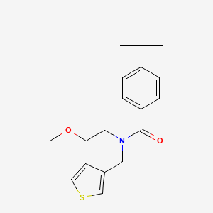 4-(tert-butyl)-N-(2-methoxyethyl)-N-(thiophen-3-ylmethyl)benzamide