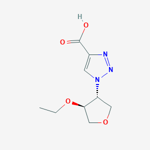 1-[(3R,4S)-4-Ethoxyoxolan-3-yl]triazole-4-carboxylic acid