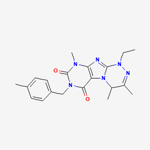 1-ethyl-3,4,9-trimethyl-7-(4-methylbenzyl)-1,4-dihydro-[1,2,4]triazino[3,4-f]purine-6,8(7H,9H)-dione