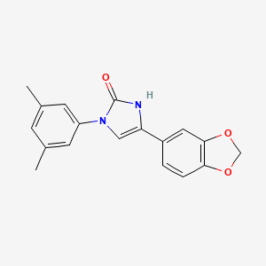 5-(1,3-benzodioxol-5-yl)-3-(3,5-dimethylphenyl)-1H-imidazol-2-one