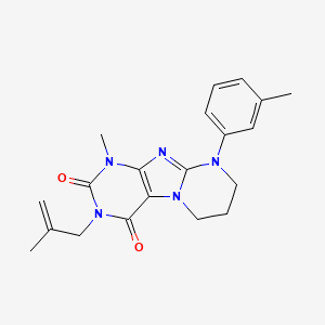 1-methyl-9-(3-methylphenyl)-3-(2-methylprop-2-enyl)-7,8-dihydro-6H-purino[7,8-a]pyrimidine-2,4-dione