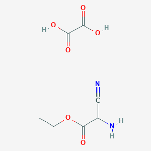 molecular formula C7H10N2O6 B2862977 Ethyl 2-amino-2-cyanoacetate oxalate CAS No. 150464-08-7
