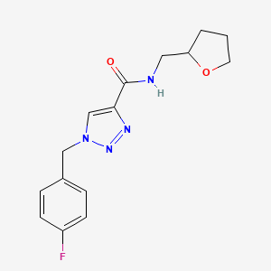 1-(4-fluorobenzyl)-N-(tetrahydrofuran-2-ylmethyl)-1H-1,2,3-triazole-4-carboxamide
