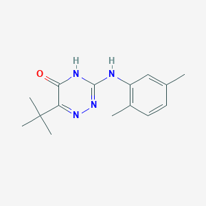 6-tert-butyl-3-[(2,5-dimethylphenyl)amino]-1,2,4-triazin-5(4H)-one