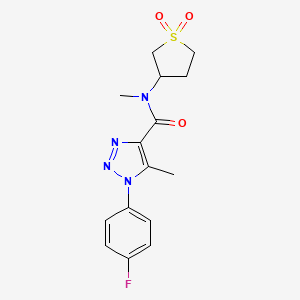 N-(1,1-dioxidotetrahydrothiophen-3-yl)-1-(4-fluorophenyl)-N,5-dimethyl-1H-1,2,3-triazole-4-carboxamide