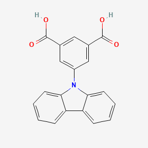 molecular formula C20H13NO4 B2863030 5-(9H-Carbazol-9-YL)isophthalic acid CAS No. 1800465-14-8