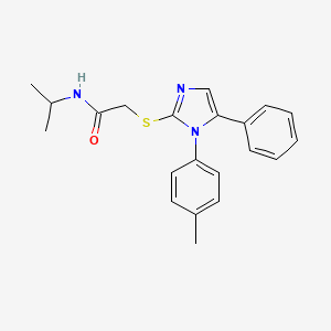 N-isopropyl-2-((5-phenyl-1-(p-tolyl)-1H-imidazol-2-yl)thio)acetamide