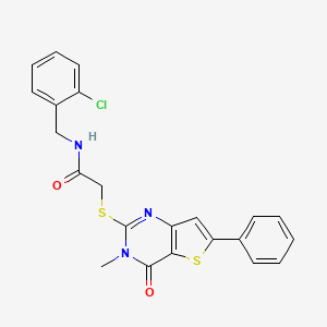 2-(3-chlorobenzyl)-8-(3,4-dihydroisoquinolin-2(1H)-ylsulfonyl)[1,2,4]triazolo[4,3-a]pyridin-3(2H)-one
