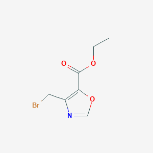 5-Oxazolecarboxylic acid, 4-(bromomethyl)-, ethyl ester