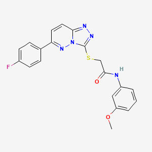 molecular formula C20H16FN5O2S B2863042 2-((6-(4-fluorophenyl)-[1,2,4]triazolo[4,3-b]pyridazin-3-yl)thio)-N-(3-methoxyphenyl)acetamide CAS No. 894056-91-8