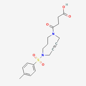 4-Oxo-4-(5-tosyl-2,3,4,5,6,9-hexahydro-7,8-didehydro-1H-1,5-diazonine-1-yl)butanoic acid