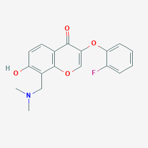 8-((dimethylamino)methyl)-3-(2-fluorophenoxy)-7-hydroxy-4H-chromen-4-one