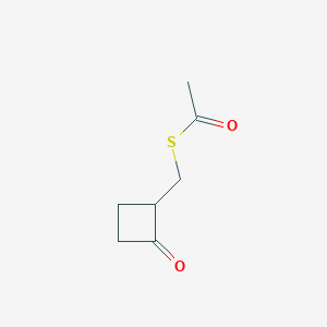 molecular formula C7H10O2S B2863069 S-[(2-Oxocyclobutyl)methyl] ethanethioate CAS No. 2418694-39-8