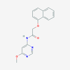 molecular formula C17H15N3O3 B2863071 N-(6-methoxypyrimidin-4-yl)-2-(naphthalen-1-yloxy)acetamide CAS No. 1396767-94-4