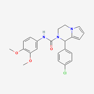 1-(4-chlorophenyl)-N-(3,4-dimethoxyphenyl)-3,4-dihydropyrrolo[1,2-a]pyrazine-2(1H)-carboxamide