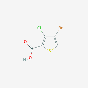 molecular formula C5H2BrClO2S B2863092 4-Bromo-3-chlorothiophene-2-carboxylic acid CAS No. 1401992-28-6
