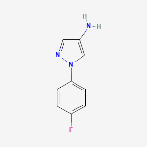 molecular formula C9H8FN3 B2863100 1-(4-fluorophenyl)-1H-pyrazol-4-amine CAS No. 1156602-69-5