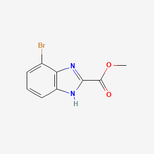 molecular formula C9H7BrN2O2 B2863112 Methyl 4-bromo-1H-benzimidazole-2-carboxylate CAS No. 1803896-95-8