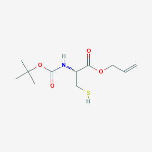 molecular formula C11H19NO4S B2863131 N-(tert-Butoxycarbonyl)-L-cysteine allyl ester CAS No. 149034-32-2