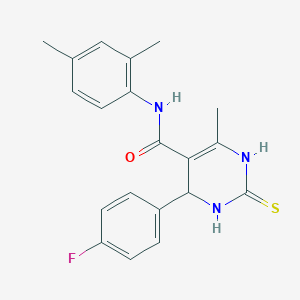 N-(2,4-dimethylphenyl)-4-(4-fluorophenyl)-6-methyl-2-thioxo-1,2,3,4-tetrahydropyrimidine-5-carboxamide