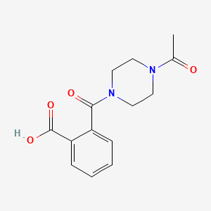 molecular formula C14H16N2O4 B2863154 2-(4-acetylpiperazine-1-carbonyl)benzoic Acid CAS No. 890092-07-6
