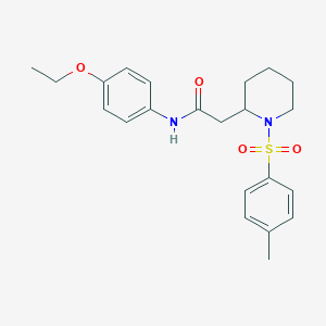 N-(4-ethoxyphenyl)-2-(1-tosylpiperidin-2-yl)acetamide