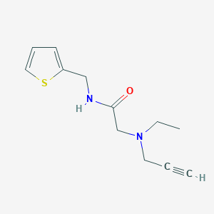 2-[ethyl(prop-2-yn-1-yl)amino]-N-[(thiophen-2-yl)methyl]acetamide