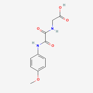 {[[(4-Methoxyphenyl)amino](oxo)acetyl]amino}acetic acid